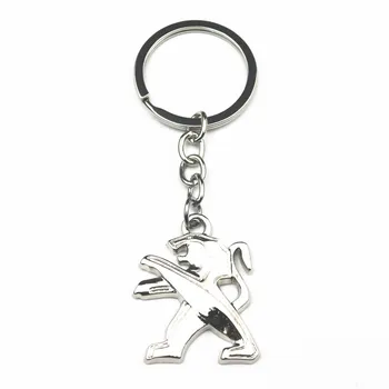 

1PCS 3D Metal alloy Car Styling Fashion Keychain Key Chain Key Rings For Peugeot 308 206 207 408 508 RCZ 208 3008 2008 4008