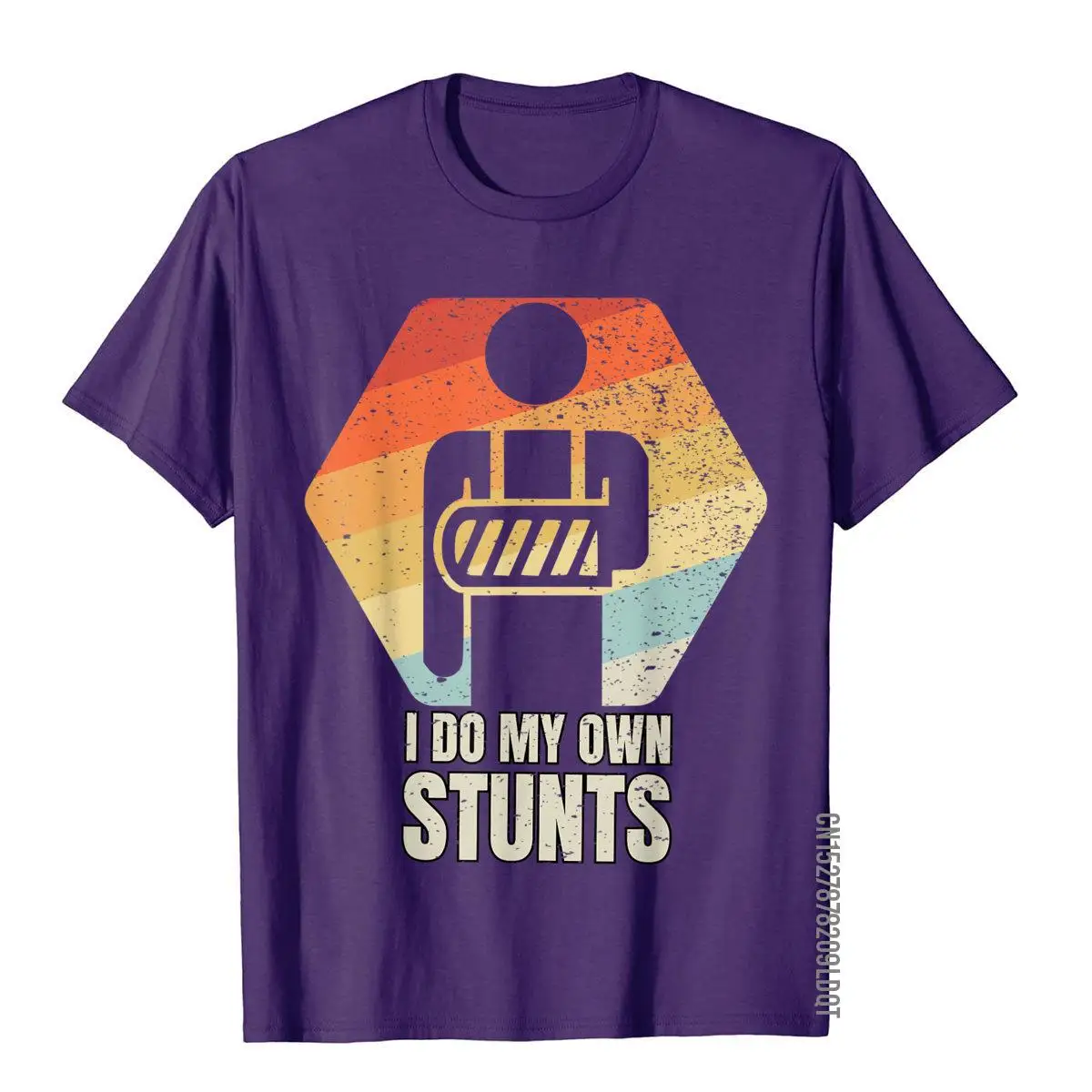 I Do My Own Stunts T-shirt Broken Arm Gifts Funny Injury T-Shirt__B5881purple