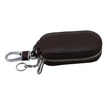 Мужской держатель для ключей из искусственной кожи, женские кошельки для ключей, чехол для ключей на молнии, чехол для ключей, сумка-Органайзер для ключей