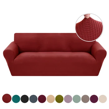 

1/2 / 4 Seater Waterproof Elastic Sofa Covers For Dogs Pets Kids Fleece Anti-Slip Couch Slipcovers Armchair Furniture Protector