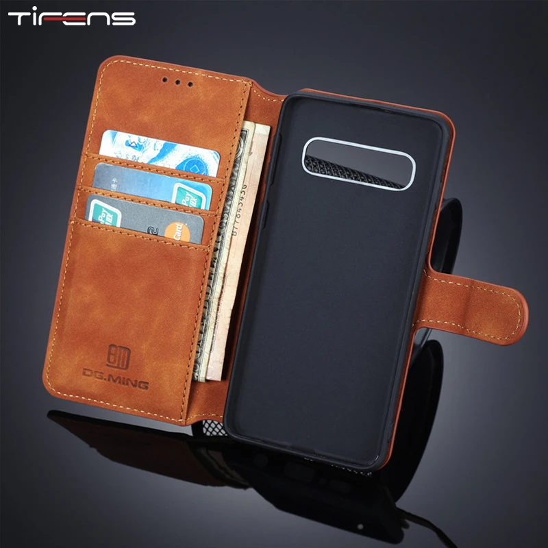 

Flip Wallet Leather Case For Samsung Galaxy S10 5G S9 S8 J6 Plus J4 2018 S10E Note 10 + 9 8 S7 Edge Magnetic Card Holder Cover