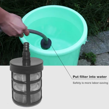 

Diaphragm Pump Hose Pipe Filtering Net 9-13mm Absorbent Irrigation Strainer Mesh for Household Garden Grass Supply