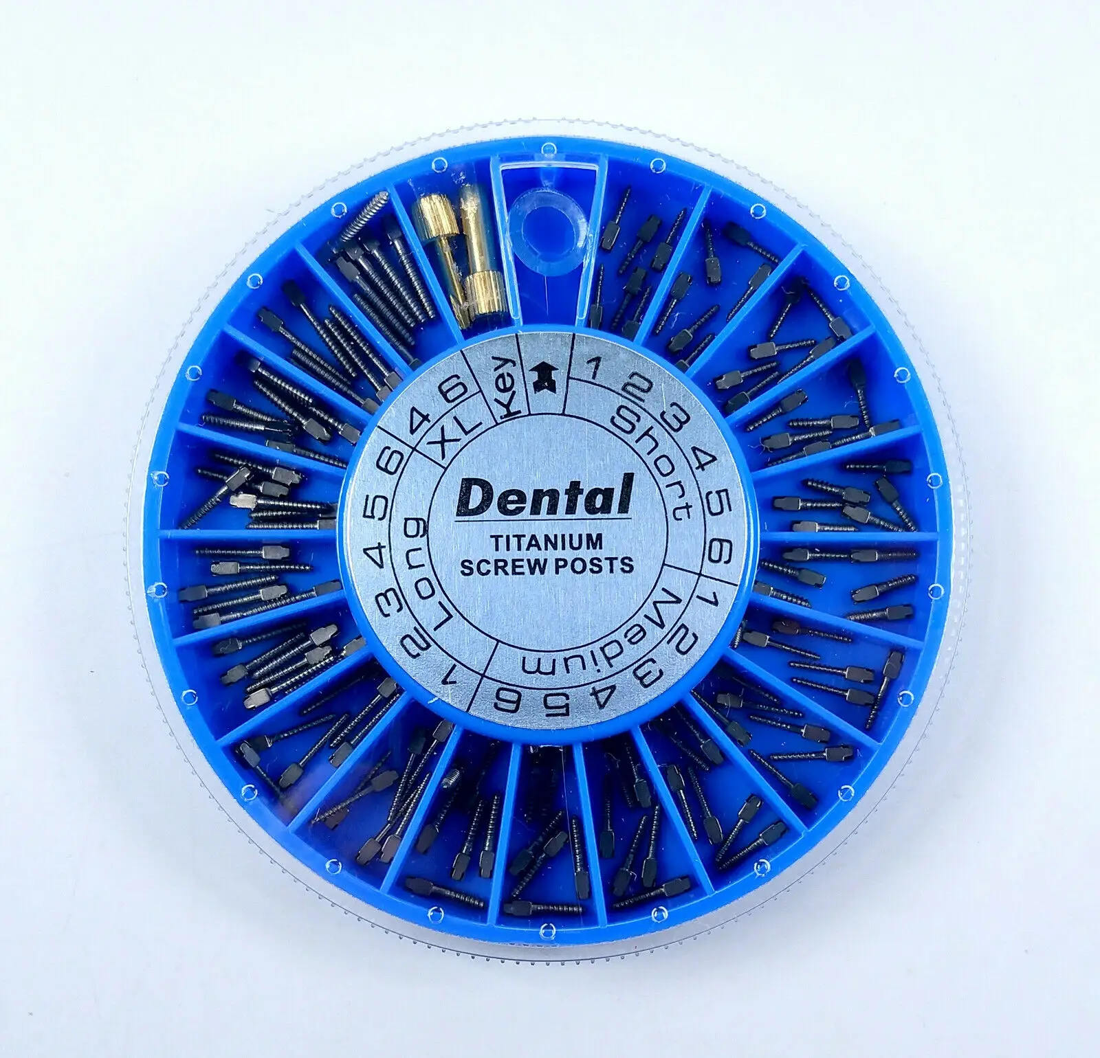 Dental Root Canal Pins Conical Screw Post TITANIUM Post Core Crown