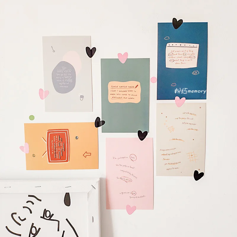 Postcard shooting room wall background card decorations, bedroom photo props ornaments creative