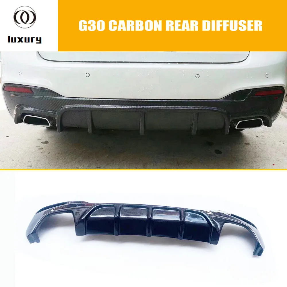 Диффузор в стиле FD для заднего бампера из углеродного волокна BMW G31 G30 520 530 540 550 м