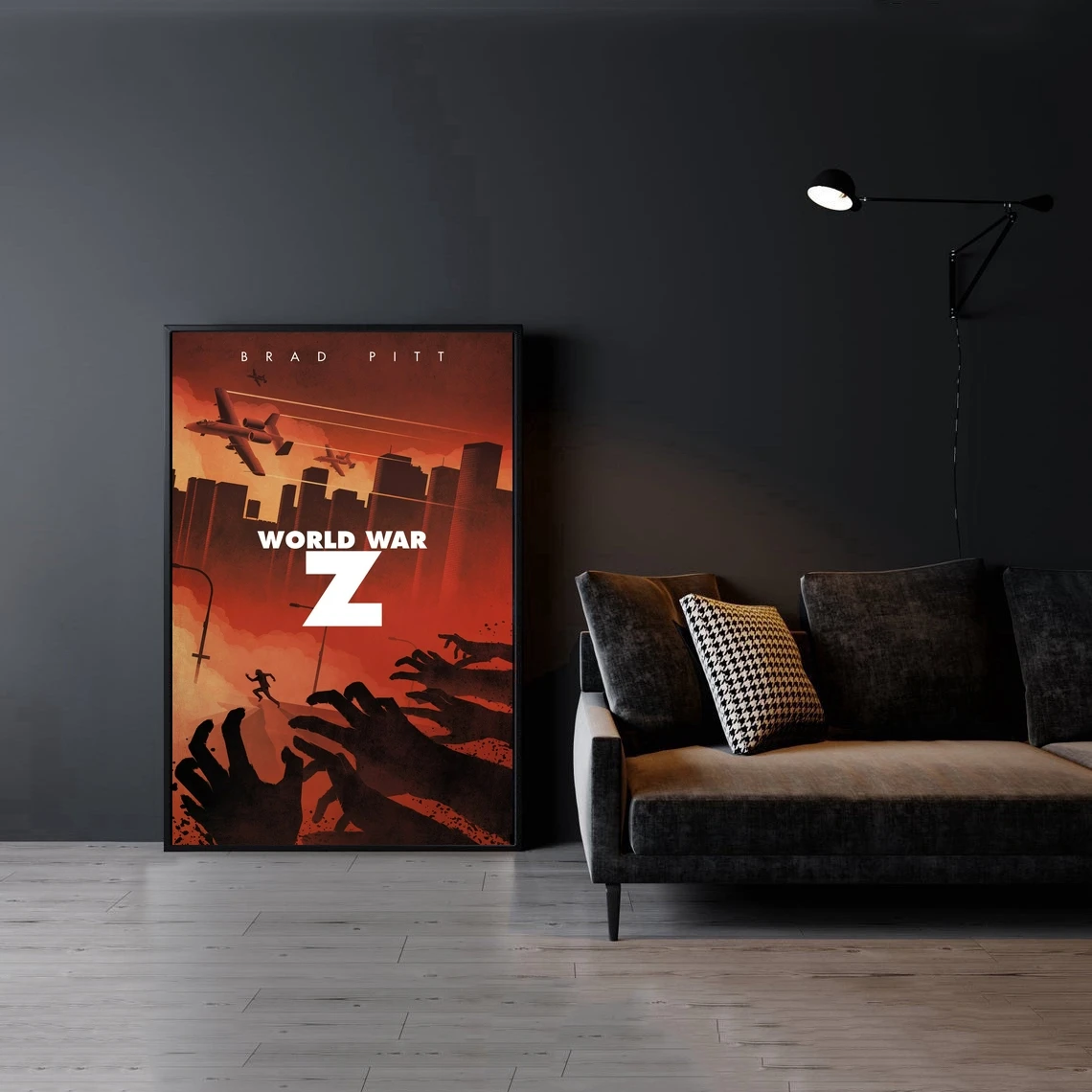 Poster Minimo Di Opere D'Arte Alternative Della Guerra Mondiale Z