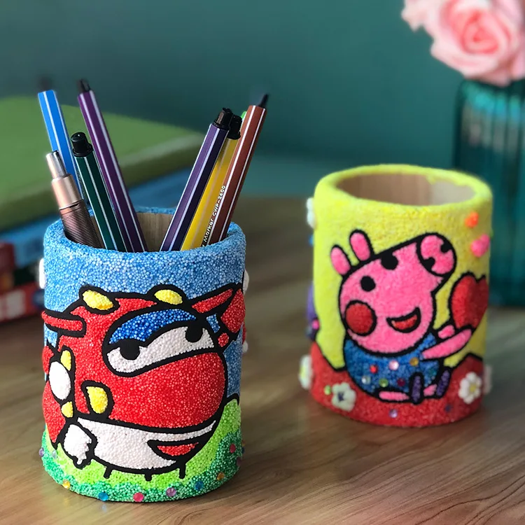 Снежная грязь Joy ручка контейнер для детей DIY материал коробка дерево творческий ручка контейнер детская игрушка подарок