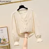 2021 Spring Women's Cute Chic Tops Preppy Style Vintage Japanese Korea Design Button Elegant Formal Shirts Blouses 5