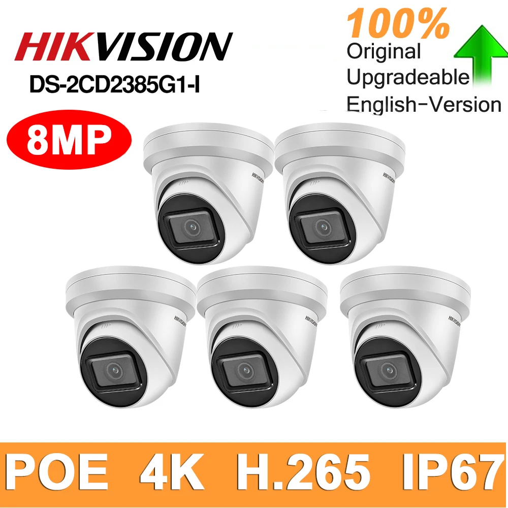 Hikvision оригинальная IP камера POE 8MP DS 2CD2385G1 I безопасности домашняя наружная пустышка