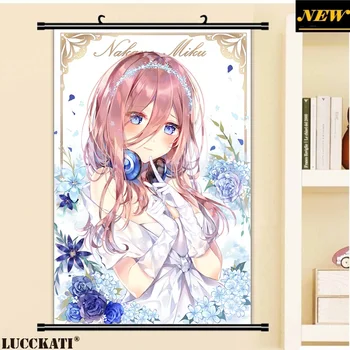 

5-toubun Gotoubun Go-Toubun no Hanayome Nakano miku breasts sexy loli cameltoe cartoon anime wall scroll poster canvas painting