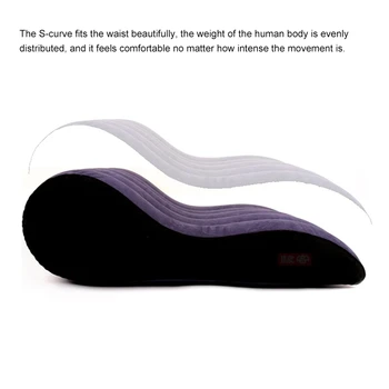 BLACKWOLF Sex Wedge Sofa Inflatable Bed Sex Furniture Adult Bdsm Chair Sex Pillow Toys for Couple Love Position Cushion Swing 5