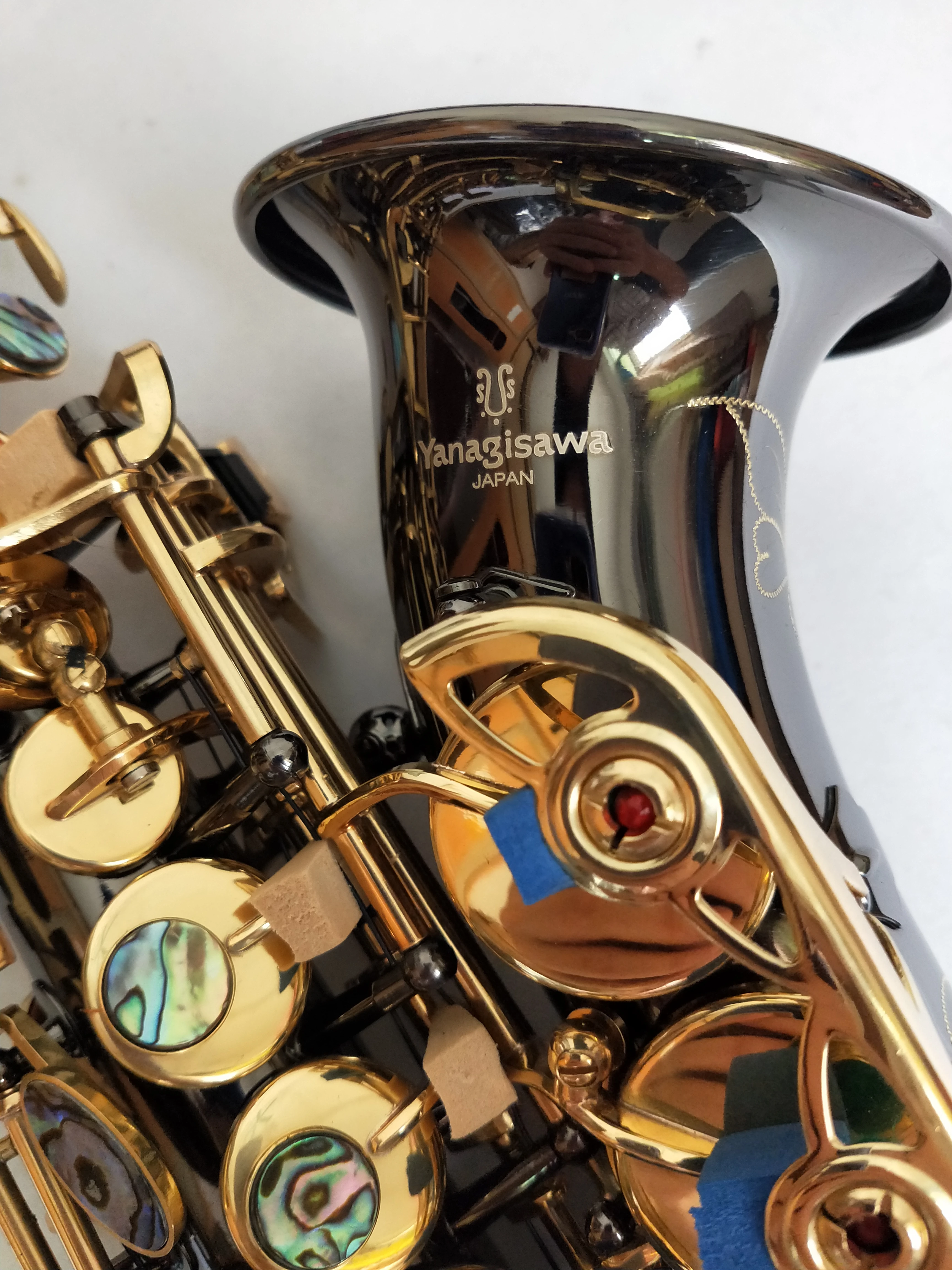 Black New Brand S991 Bbtune Music Instrument Golden Key Highquality Curved Soprano Saxophone