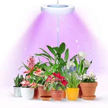 Kweeklampen Voor Kamerplanten Volledige Spectrum Led Kweeklampen Lamp, hoogte Verstelbare Grow Light Strip Automatische Timer Ring-Vormige
