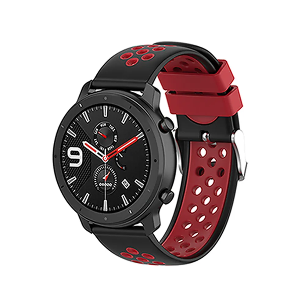 22 мм силиконовый браслет для huawei Watch GT для Ticwatch pro/E2/S2 для samsung/Asus/LG/Garmin Смарт часы ремешок браслет