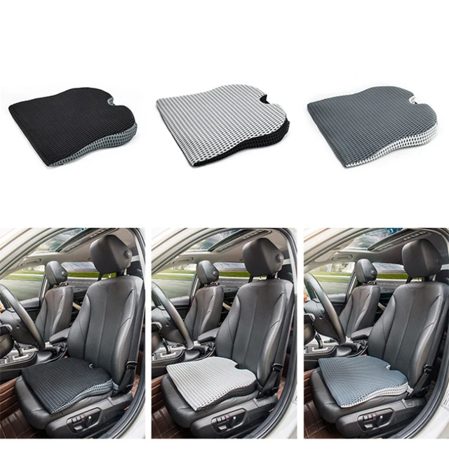 Car Wedge Seat Cushion Car Driver Seat Office Chair Wheelchair Memory Foam  Seat Orthopedic Support And lumbar Cushion - AliExpress