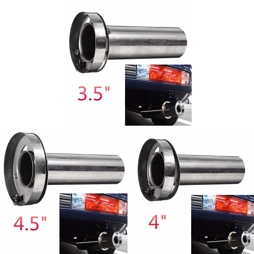 Universal Adjustable Sound Silencer (for 3.5 inch/4 inch/ 4.5 inc  Round Tip Mufflers)