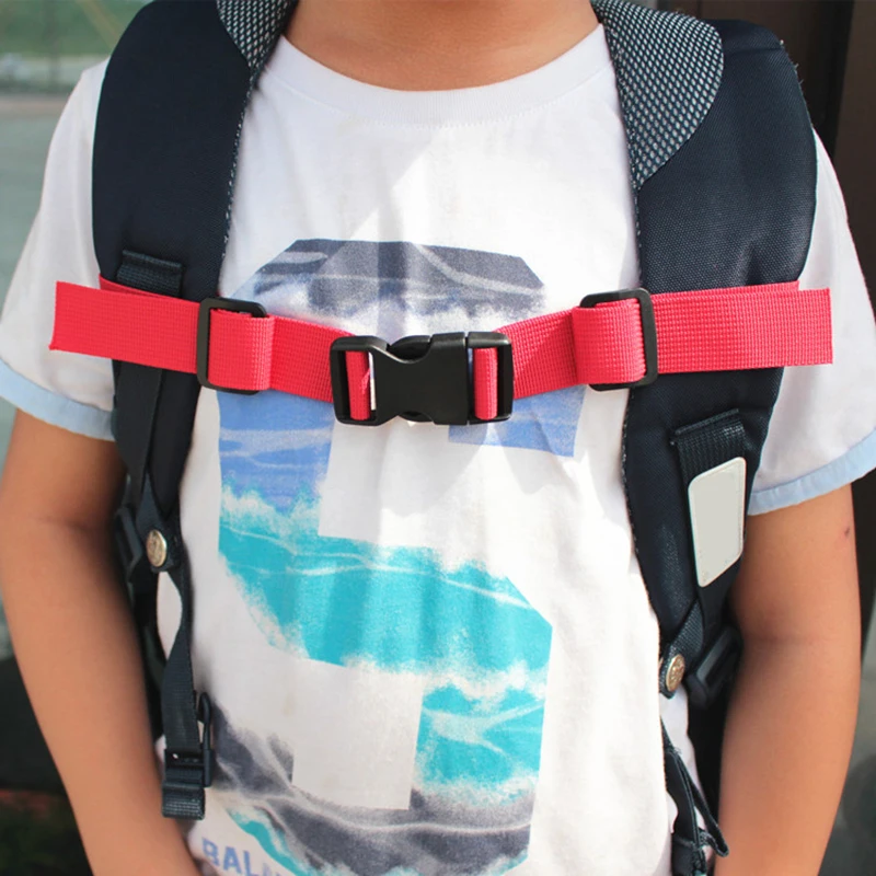 Adjustable Bag Backpack Webbing Sternum Chest Harness Buckle Clip Nylon Strah3 