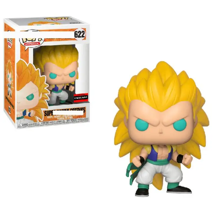FUNKO POP Dragon Ball Z Супер сайян готенкс #622 виниловые фигурки Коллекция Модель игрушки для детей Рождественский подарок