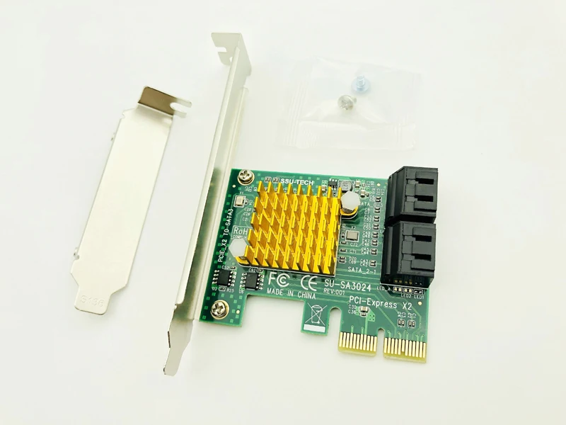SATA карта 4 порта SATA3.0 6 Гбит/с SATA PCI Express адаптер PCI-E PCI e SATA3 контроллер низкопрофильный кронштейн для ПК HDD SSD IPFS