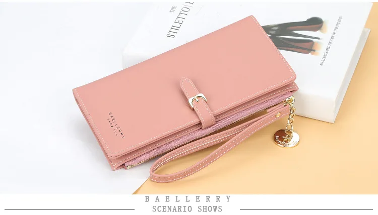 Baellerry, Длинный кошелек, женские кошельки, модный кошелек для монет, Женский держатель для карт, кошельки, высокое качество, клатч, сумка из искусственной кожи, кошелек для денег