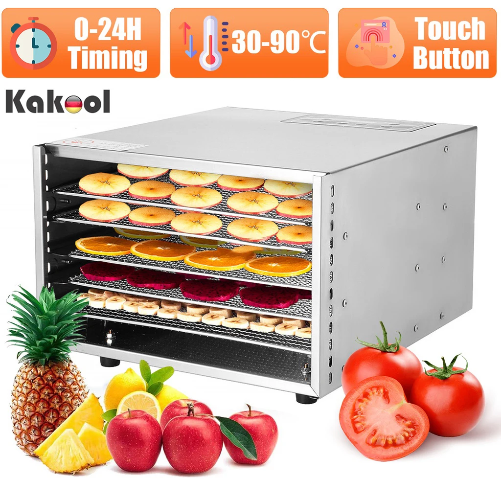 Stainless Steel Drying Fruit Machine  Stainless Steel Food Dehydrator -  Free 5 Trays - Aliexpress