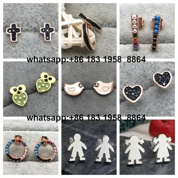 

High Quality 925 Sterling Silver Earrings Spanish Bear Earrings with Original Engraved Woman Jewelry Gift Free Shipping