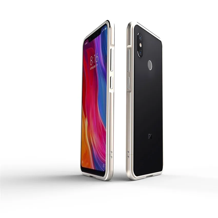 Для Xiaomi mi 8 чехол с металлической рамкой двойной цветной алюминиевый бампер Защитная крышка для Xiaomi mi 8 Explorer Xio mi 8 чехол
