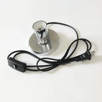 

1.8m US EU plug 110v 220v E27/ E26 socket lamp holder for table lamp bar cafe living room bedroom decoration sterilization light