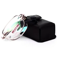 Cubojue складное стекло для чтения es для мужчин и женщин Кристалл чтение диоптрий мужской Чехол Пресбиопия против царапин HD объектив