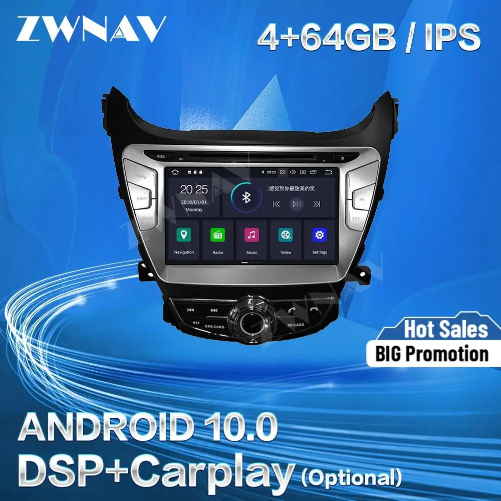 Carplay для Hyundai Elantra MD Avante 2011 2012 2013 Android экран плеер GPS Navi Авто аудио стерео радио