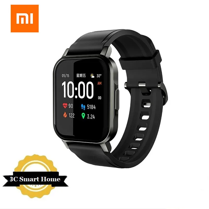 XIAOMI Haylou Solar LS02 Smartwatch 1.4TFT LCD iOS Android IP68 Waterproof V.5 Sport Fitness Heart Rate Monitor Watch Global MI