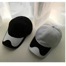 01912-tin004 Новинка pring черная белая комбинированная модная кепка-бейсболка Мужская Женская кепка для отдыха