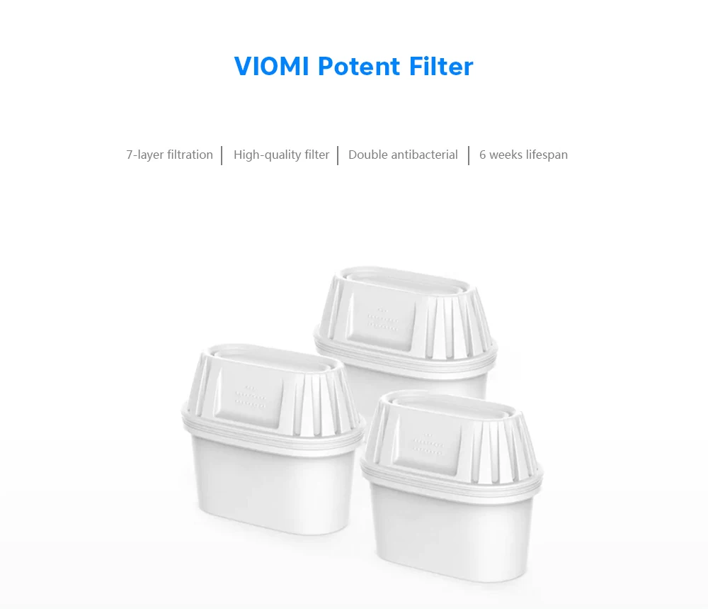 Новые оригинальные 7 слойные фильтры VIOMI 3 шт. для чайников с двойными