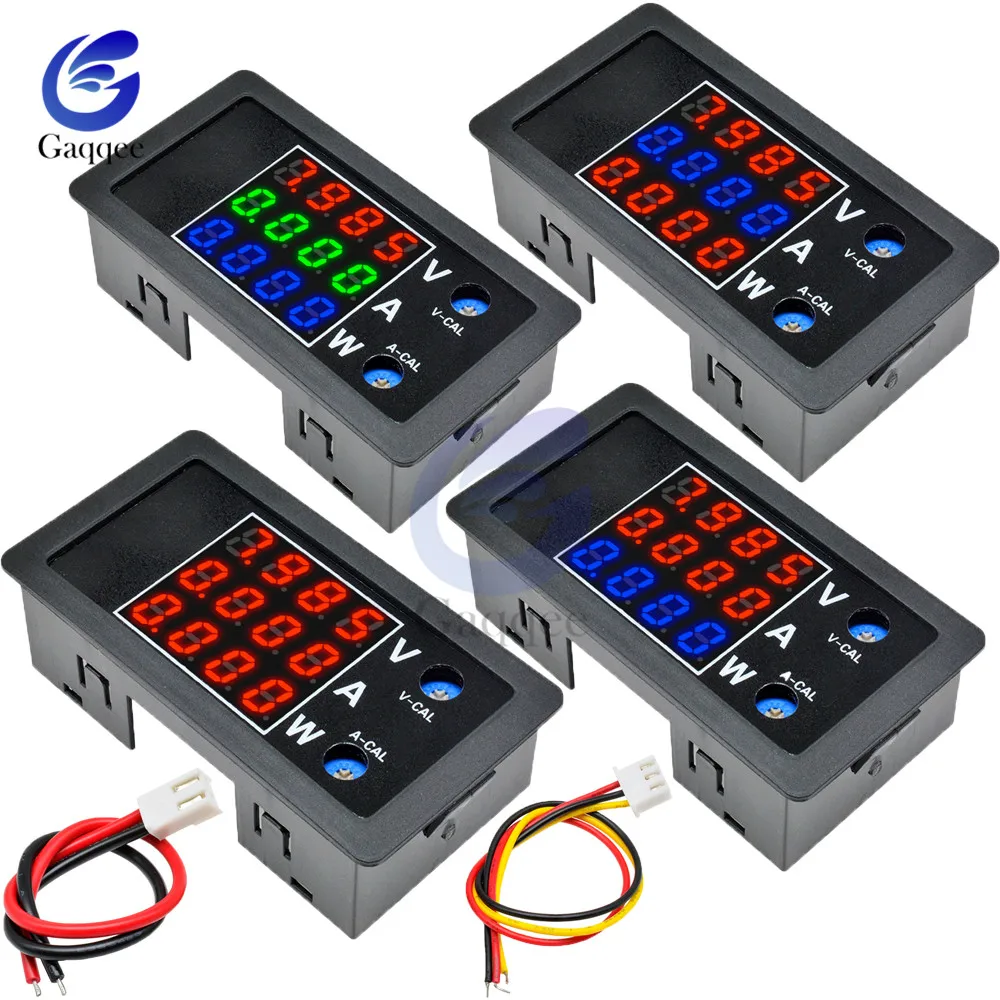 

DC 0-100V 10A 1000W LED Digital Voltmeter Ammeter Wattmeter Voltage Current Power Supply Energy Meter Detector Tester Monitor
