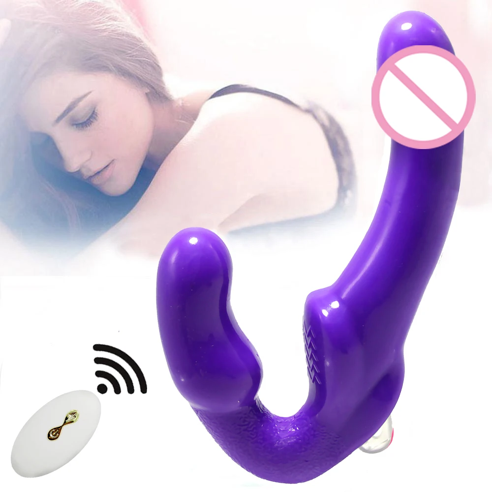 10-скоростной страпон фаллоимитатор вибратор для женщин двойной без бретелек