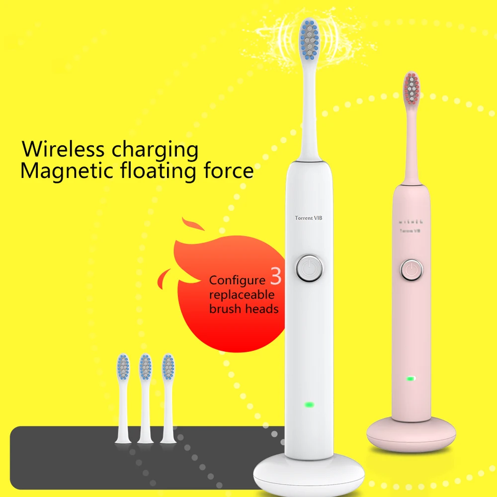 Электрическая зубная щетка звуковая волна перезаряжаемая высокое качество смарт-чип зубная щетка сменная отбеливающая здоровая лучшая подарок