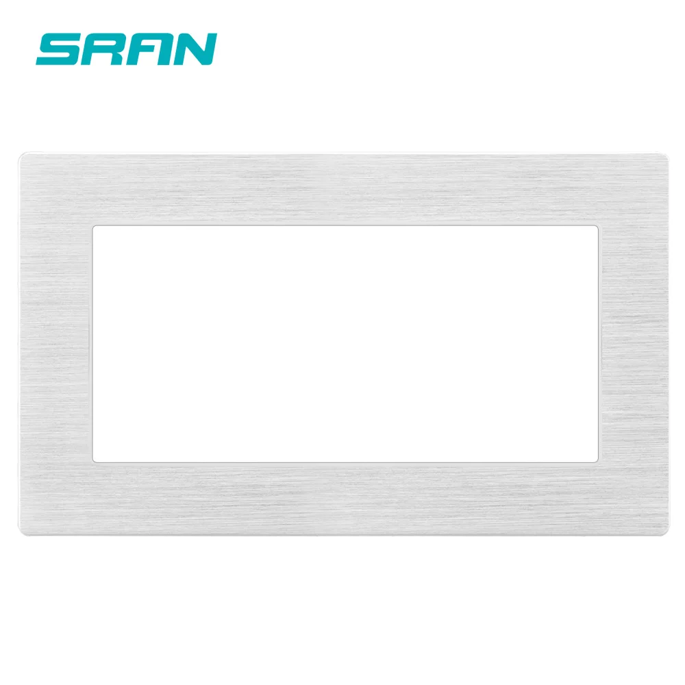 SRAN пустая панель с установкой железной пластины 146 мм* 86 мм серебристого алюминиевого сплава переключатель гнездо панели