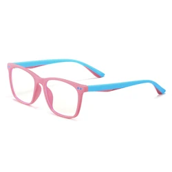 Youth Blue Light Blocking Glasses - Anti Eye Strain & UV Protection (C5 matte pink)