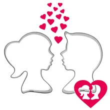 TTLIFE 3D форма для влюбленных формочки для печенья инструменты для украшения торта Формы для выпечки для украшения для свадебного торта Форма для выпечки печенья