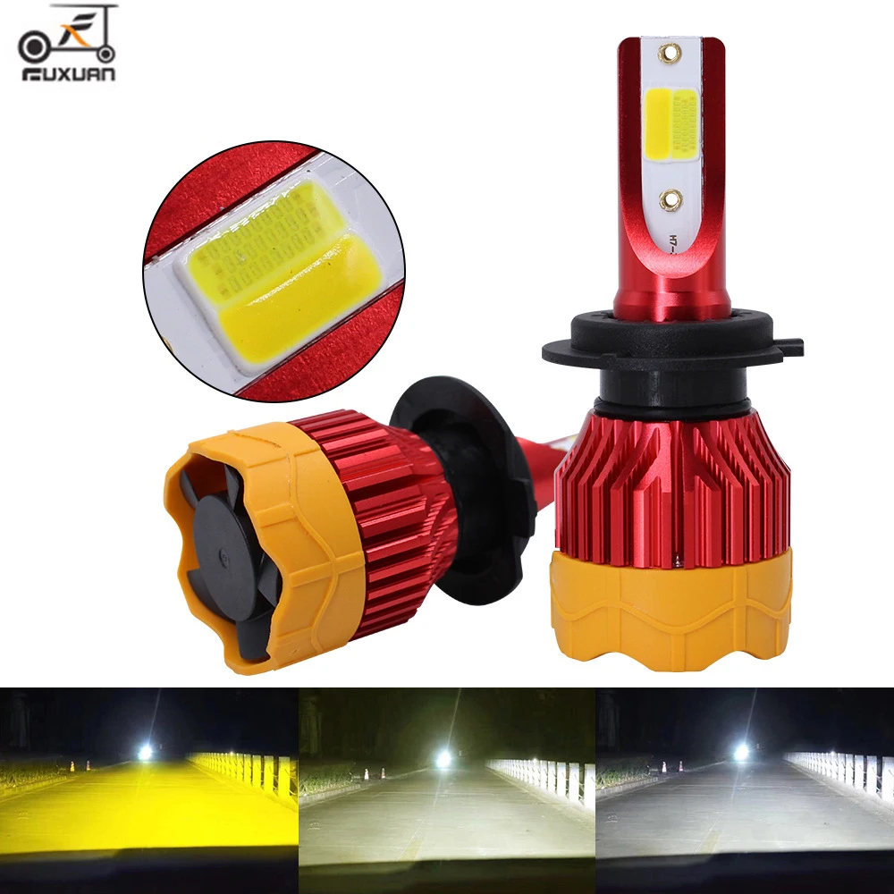 

FUXUAN H4 Led H7 with Lumileds CSP 5000K LED 8000LM 80W/set Lampada H1 Bulb HB3 9005 9006 hb4 Fog Light 4300K H8 H11 6500K