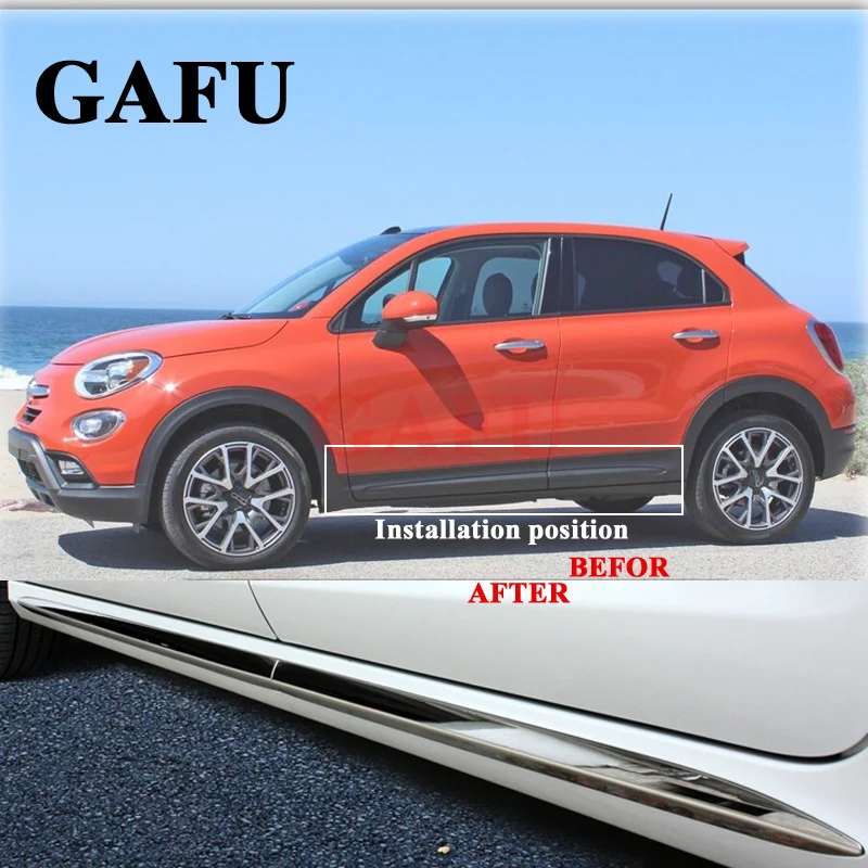 4 шт. хромированные оригинальные аксессуары для автомобилей FIAT 500x|Хромирование| |