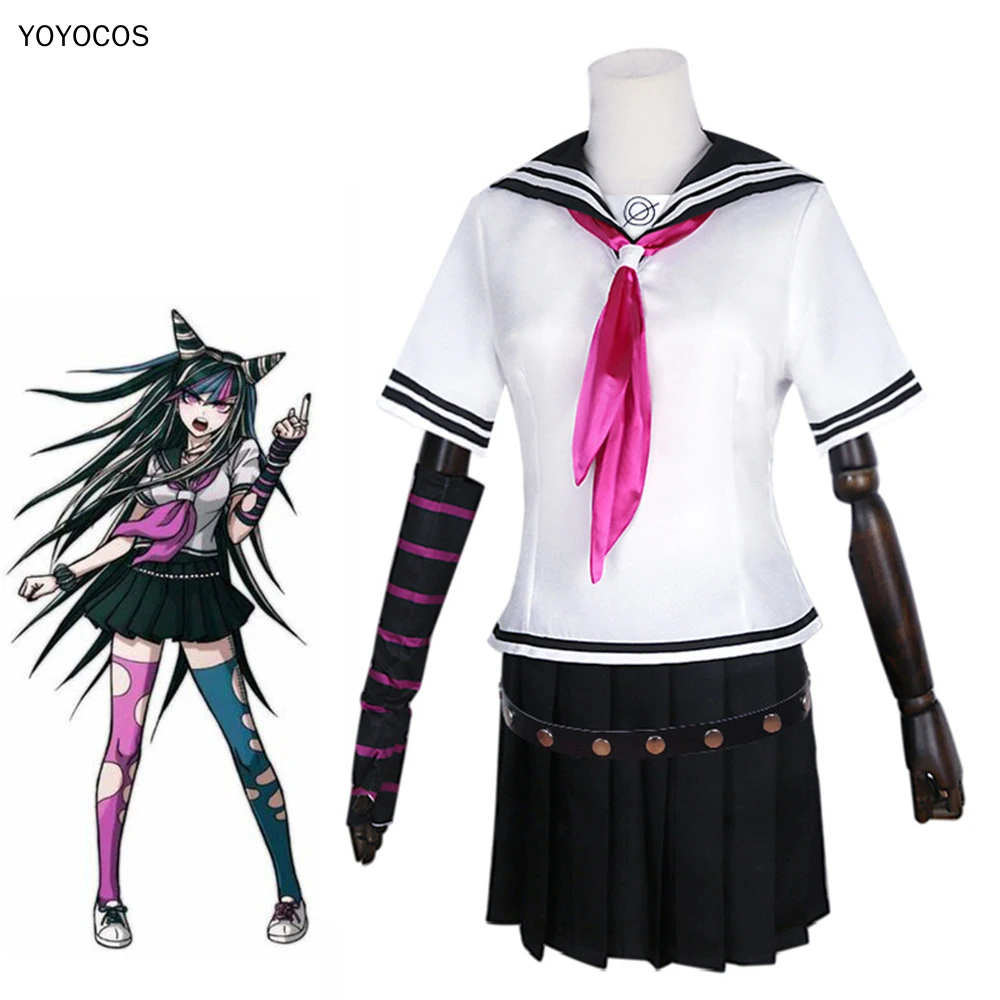 YOYOCOS Danganronpa Dangan Ronpa Mioda Ibuki Косплей Женщины Хэллоуин Костюм JK школьная форма