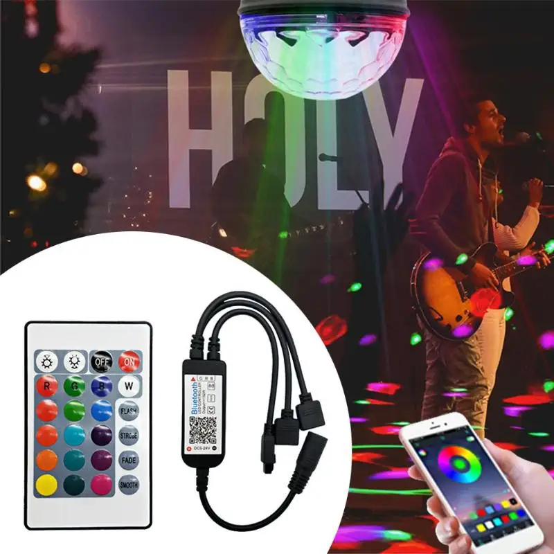 Bluetooth телефон приложение регулятор подсветки LED RGB управление Лер с 24 клавишами ИК пульт дистанционного управления