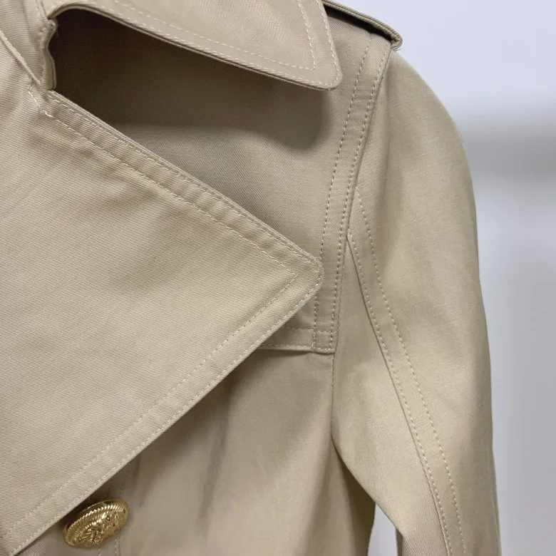 Зима, модный двубортный Тренч, высокое качество, длинный рукав, отложной воротник, женский тонкий длинный Тренч