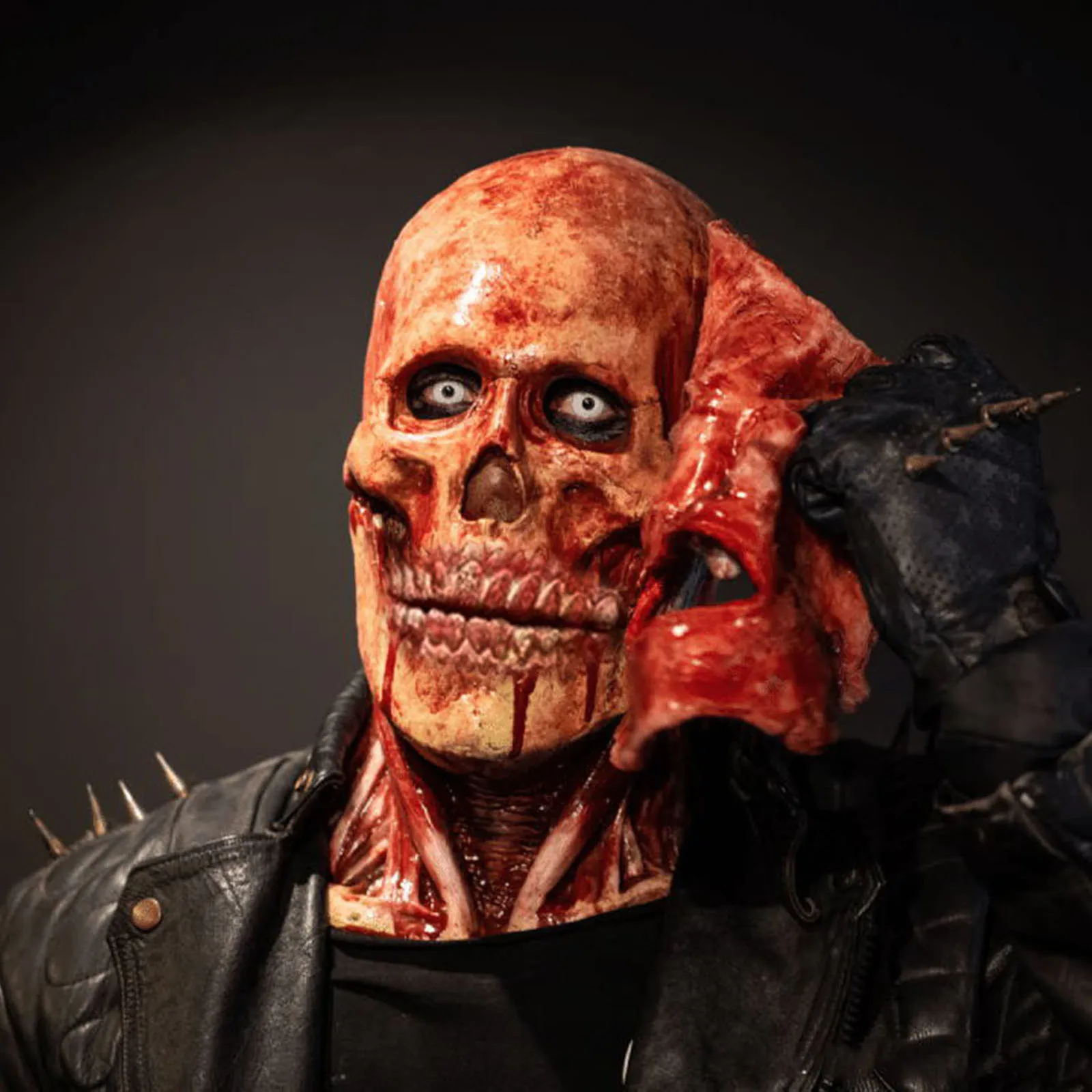Halloween Double-layer Ripped Mask Bloody Horror Skull Latex Mask Scary  cosplay Party Masks mascaras halloween 2021 маска 2022 - AliExpress, image size:1600x1600