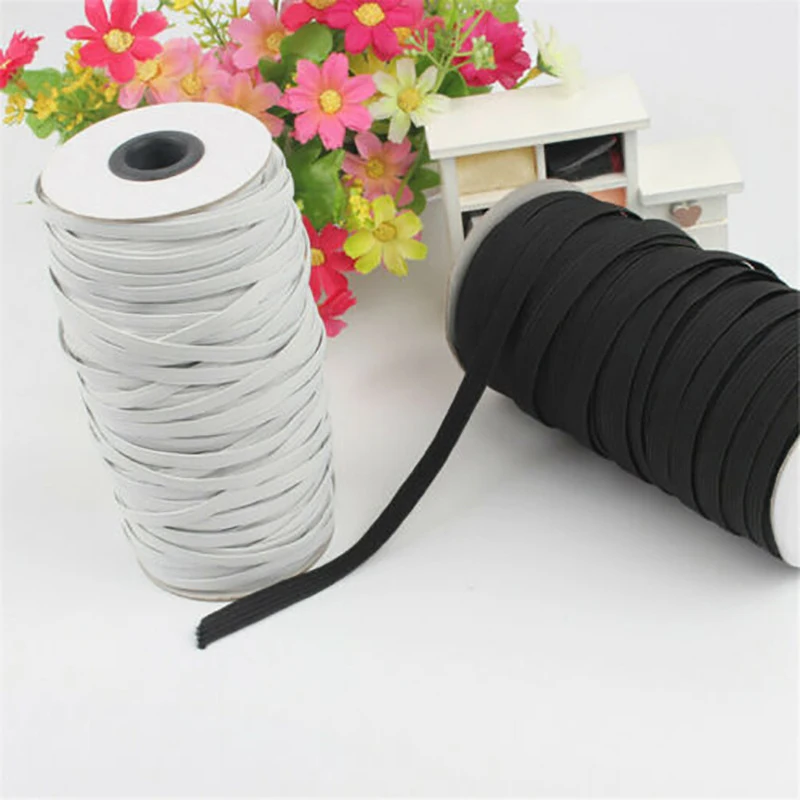 Wholesale 3/5/7/9mm White/black thin round Elastic Bands rope wedding Garment elastic tape for DIY sewing accessories | Дом и сад