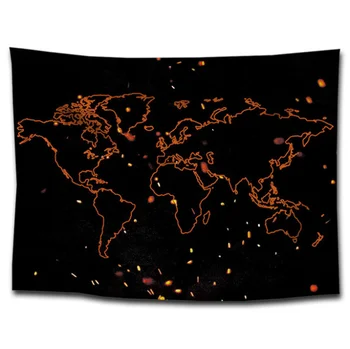 

World map print tapestries sit blanket wall tapestries sofa towel home hanging painting decorative table cloth