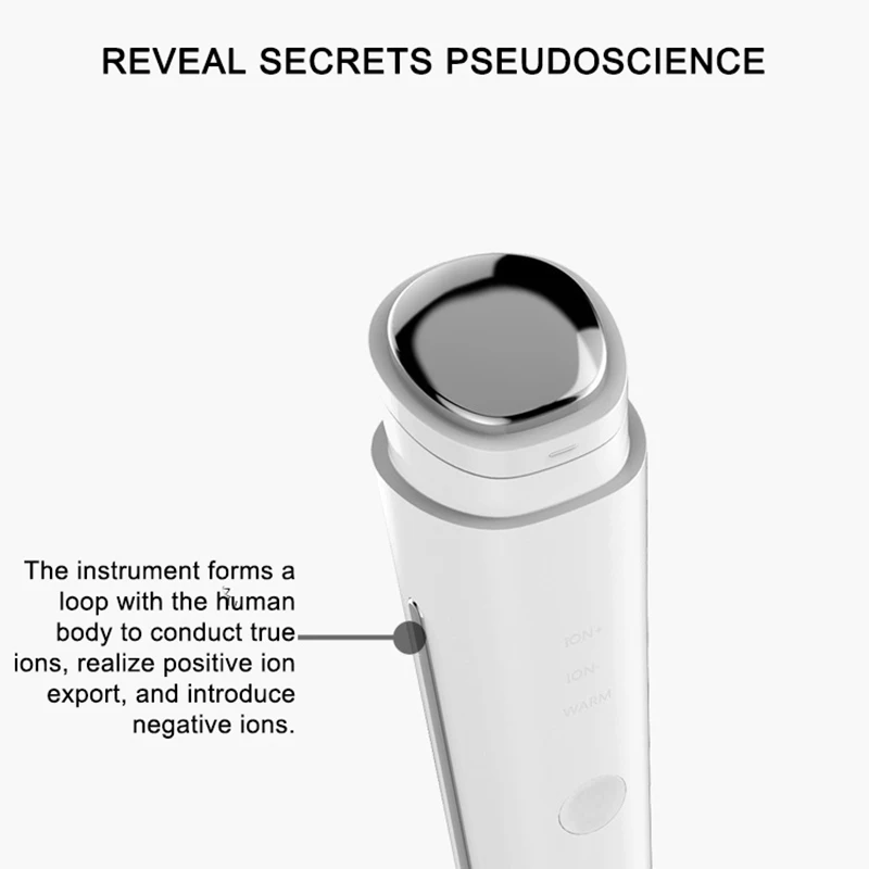  Portable Iontophoresis Ion Face Beauty Device USB Charge Heating Vibration Lift Facial Massager Cle