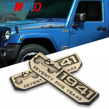

Car Sticker 3D Metal 1941 Commemorative Emblem Badge Decor Sticker for Jeep Wrangler Cherokee Compass Grand Patriot Car Styling