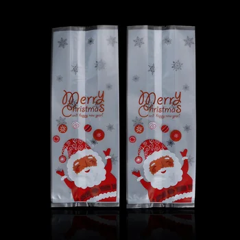 

50 Pcs Christmas Candy Bag Self Adhesive Gift Packing Bags Shopping Bag Wedding Baby Birthday Party Supplies Gift Bag